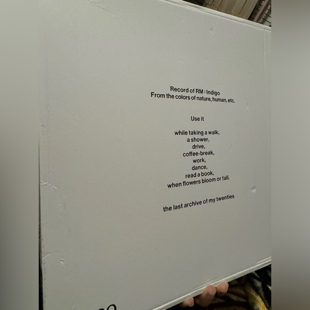🌈SOLD! NWOT BTS RM Indigo Vinyl